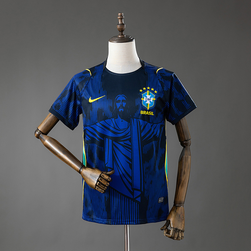 Brasile Brazil 2026 Jesus Edition - Blue Jersey S-4XL
