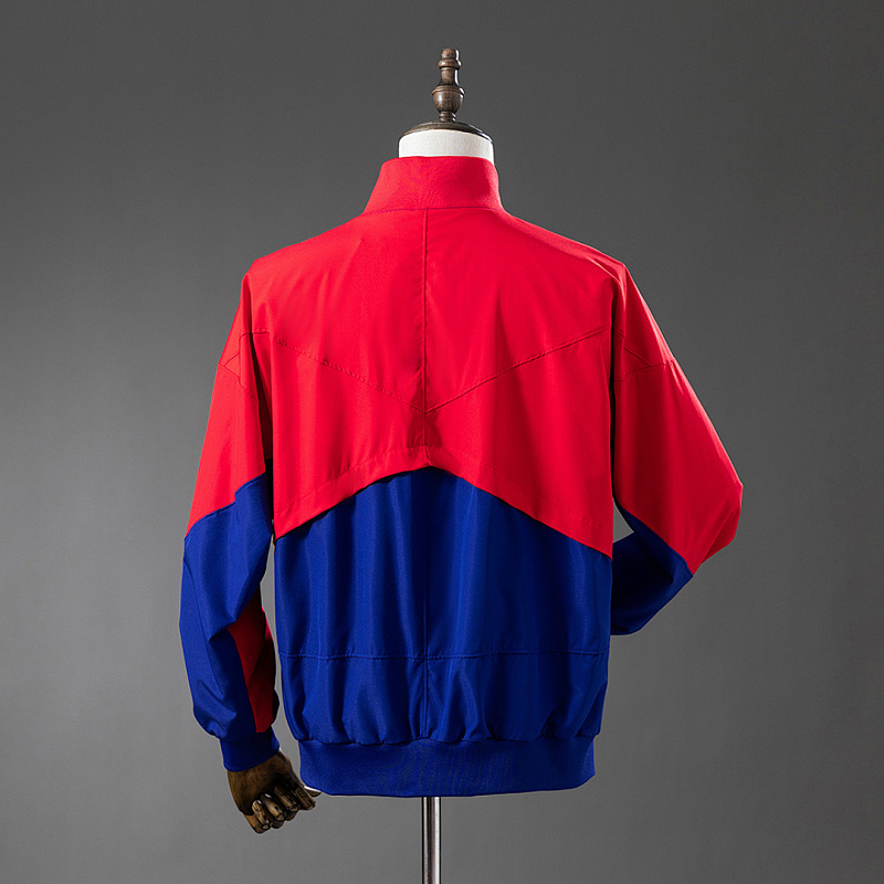 Barcelona Barcelona Windbreaker - Deep Royal Blue & Noble Red S-XXL 2