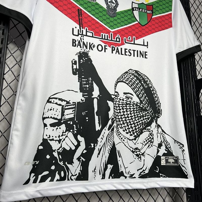 CD Palestino CD Palestino 2024/25 White Graffiti Jersey S-XXXXL 6