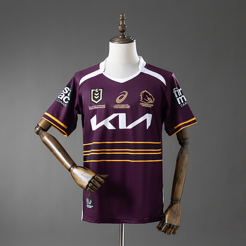 NRL Brisbane NRL Brisbane Broncos 2025 Champion Edition Jersey S-7XL