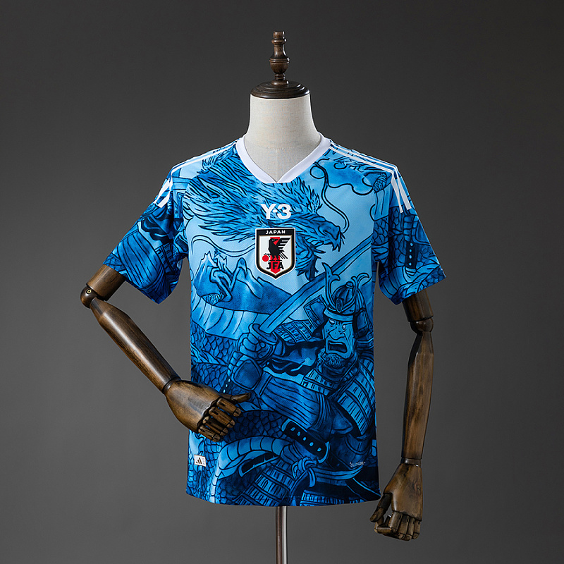 Giappone Japan Y-3 Samurai Blue Jersey S-4XL