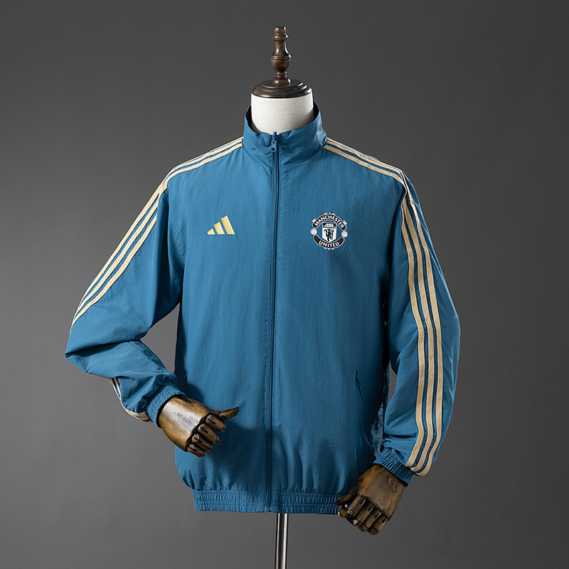 M-U Reversible M-U Reversible Jacket Windbreaker - Blue&Black S-XXL 2