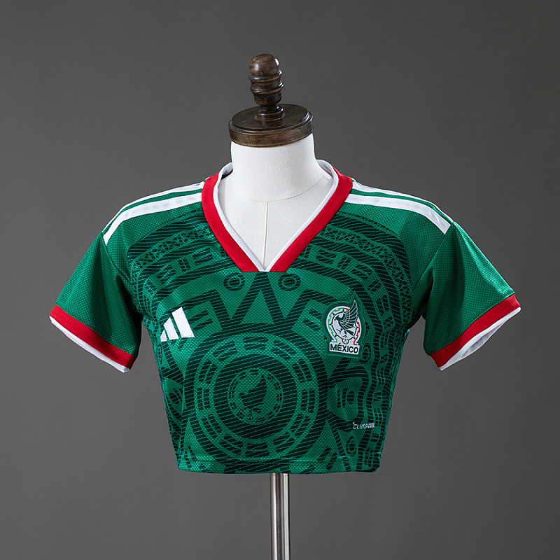 Messico Mexico 2026 Home Women's Crop Top Style S-XXL
