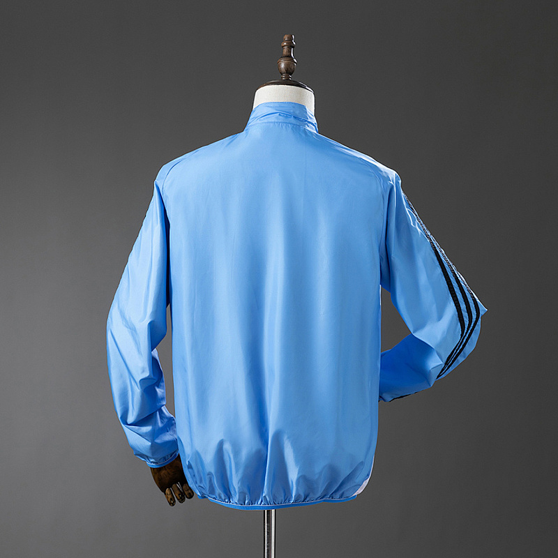 Real Madrid Real Madrid Reversible Jacket Windbreaker - Beige & Blue S-XXL 3