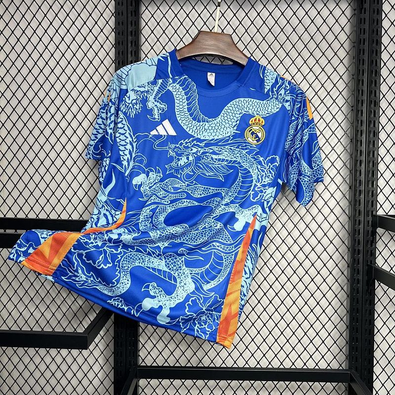 Real Madrid Real Madrid 2024/25 Blue Dragon Special Edition Jersey S-XXL 6