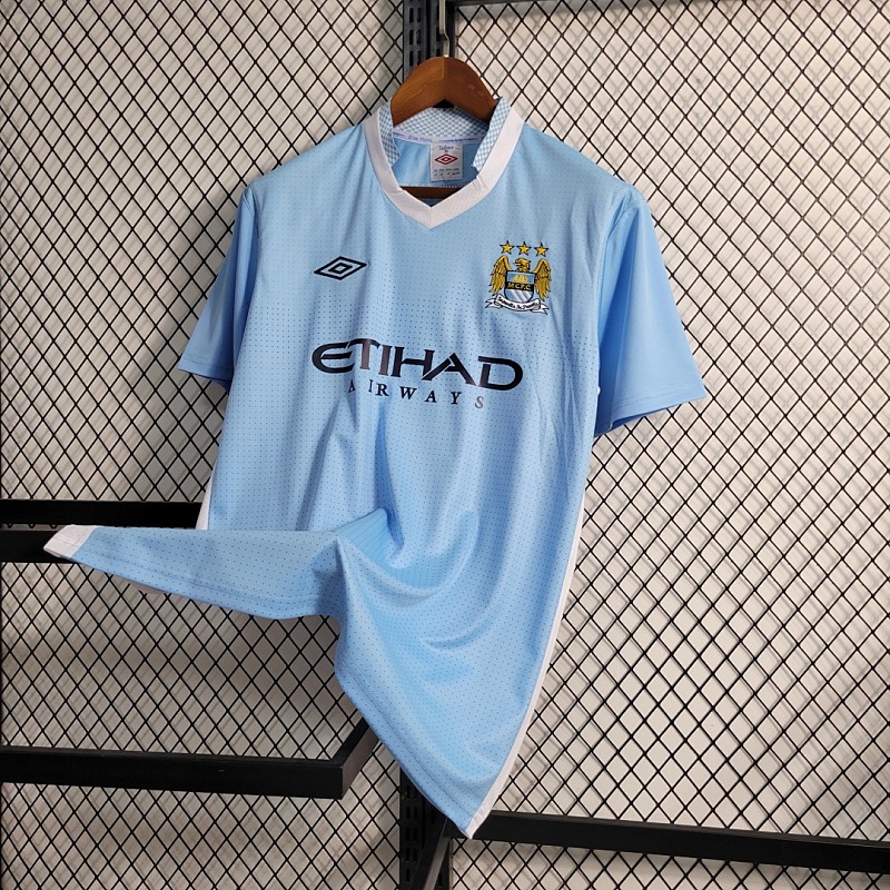Manchester City Retro version 11-12 Manchester City home size S-XXL 3
