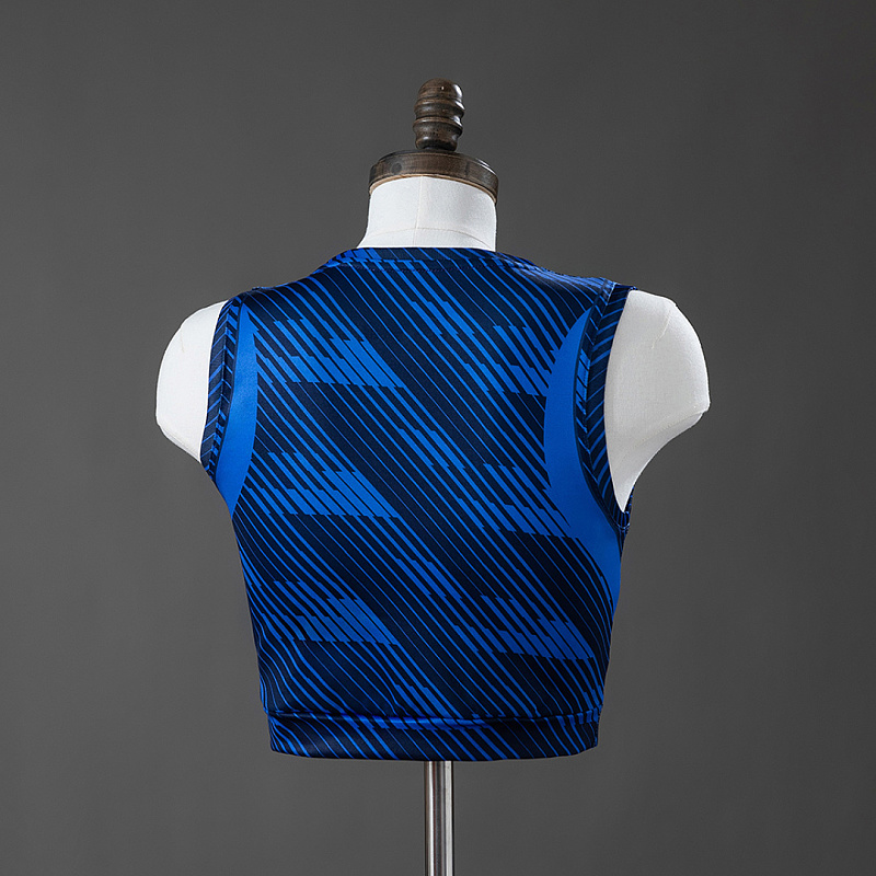 Francia France 2026 Home Women's Crop Top Style Vest S-XXL 2