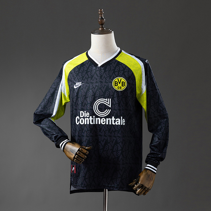 Borussia Dortmund Dortmund 95/96 Away Long Sleeve Retro Jersey S-XXL