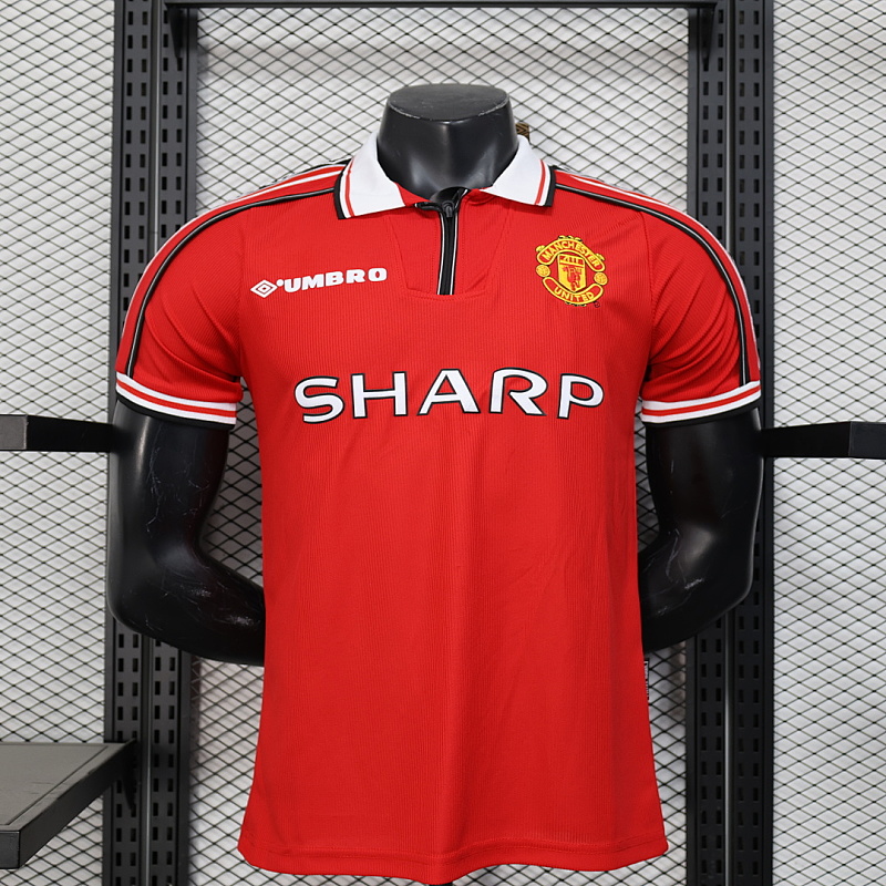 M-U S-XXL Retro Player M-U 98/99 Home S-XXL