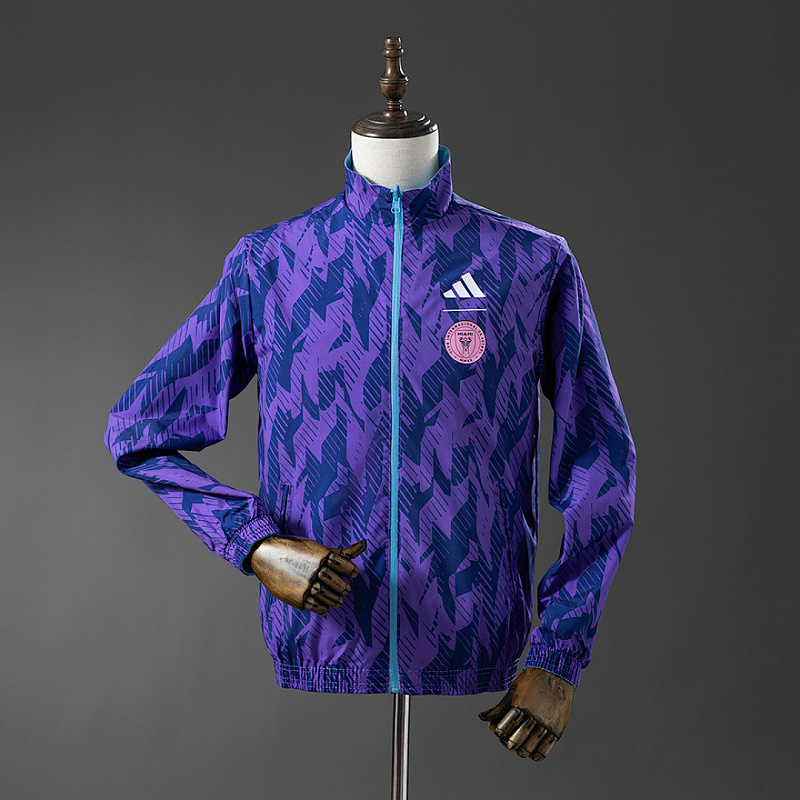 Inter Miami Inter Miami Reversible Anthem Jacket Windbreaker - Blue-Purple S-XXL 3