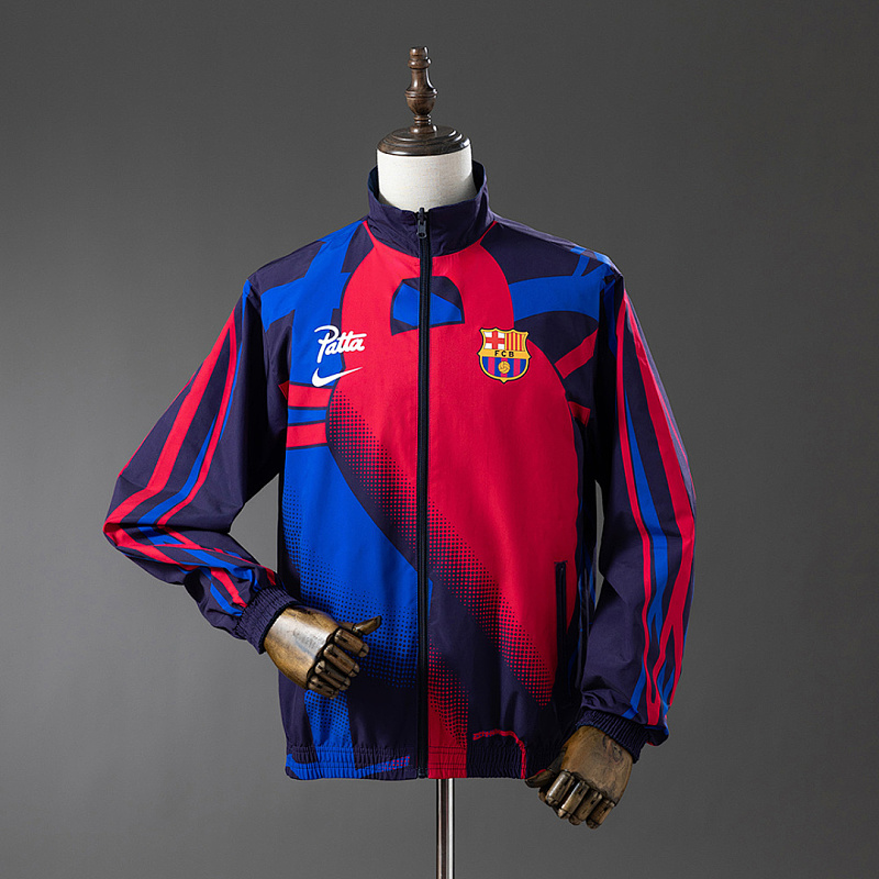 Barcelona Barcelona Reversible Jacket Windbreaker - Red & Navy S-XXL 2