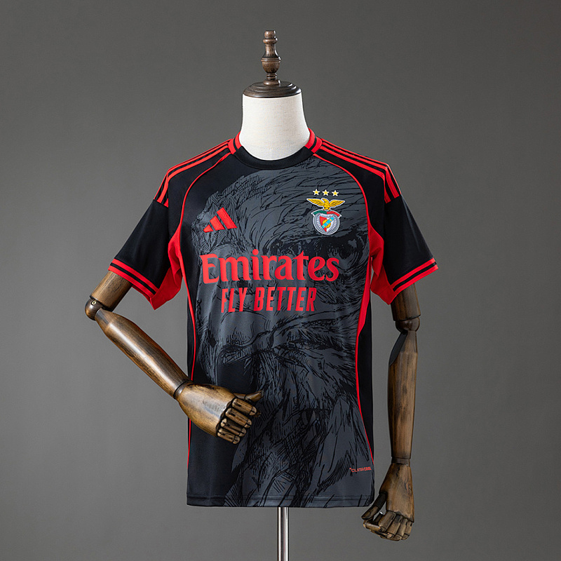 Benfica26/27 Special Benfica26/27 Special Eagle Jersey - Black& Red S-4XL