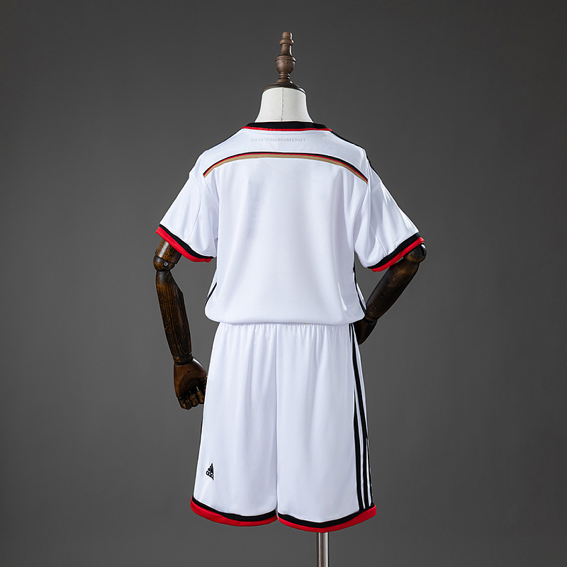 Germania Germany 2014 Home Retro Kids Kit Jersey Size 16-28 2