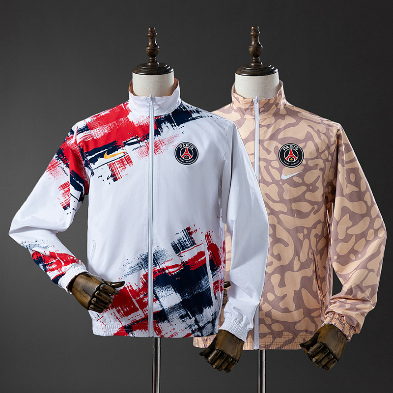 PSG PSG Reversible Jacket Windbreaker - White & Brown S-XXL