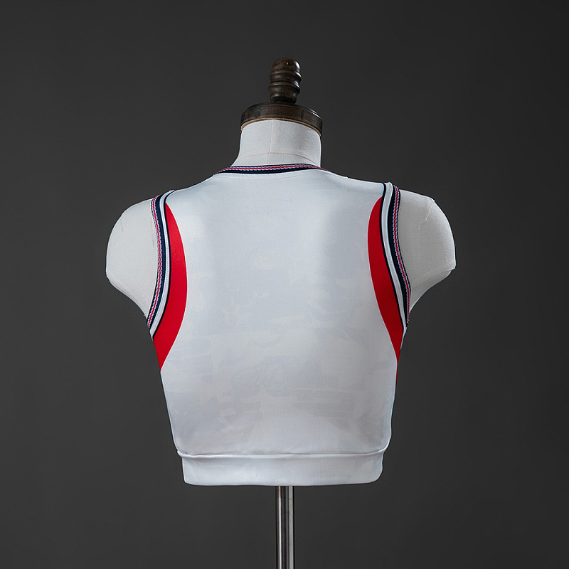 Inghilterra England 2026 Home Women's Crop Top Style Vest S-XXL 2