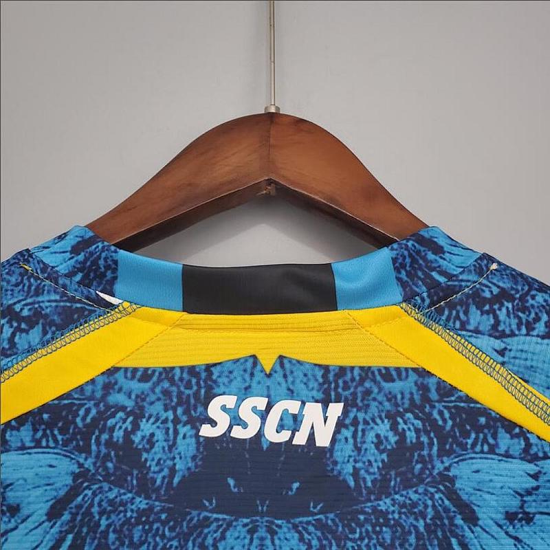 Napoli 21/22 S.S.C. Napoli Yellow blue Kappa × Marcelo Burlon S-XXL 8