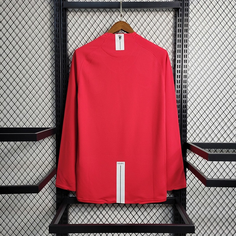 Long Sleeve Retro Long Sleeve 07-08 M-U Champions League version home S-XXL 2