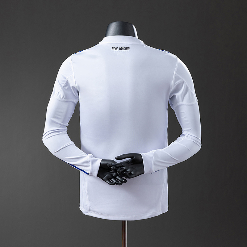 Real Madrid Real Madrid 10/11 Home Long Sleeve Player Retro Jersey S-3XL 2