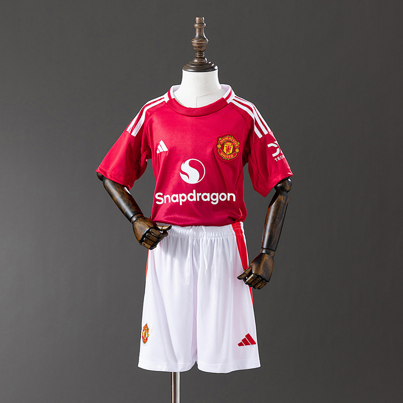 M-U kit M-U 25/26 Home kids kit Jersey SZIE 16-28