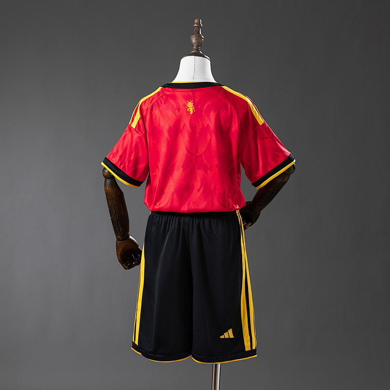 Belgio Belgium 2026 Home Kids Kit Jersey Size 16-28 2