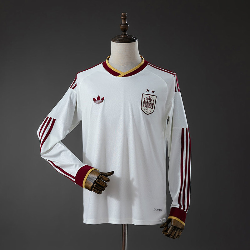 Spagna Spain 2026 Away 2-Star Champion Edition Long Sleeve Jersey S-3XL 3