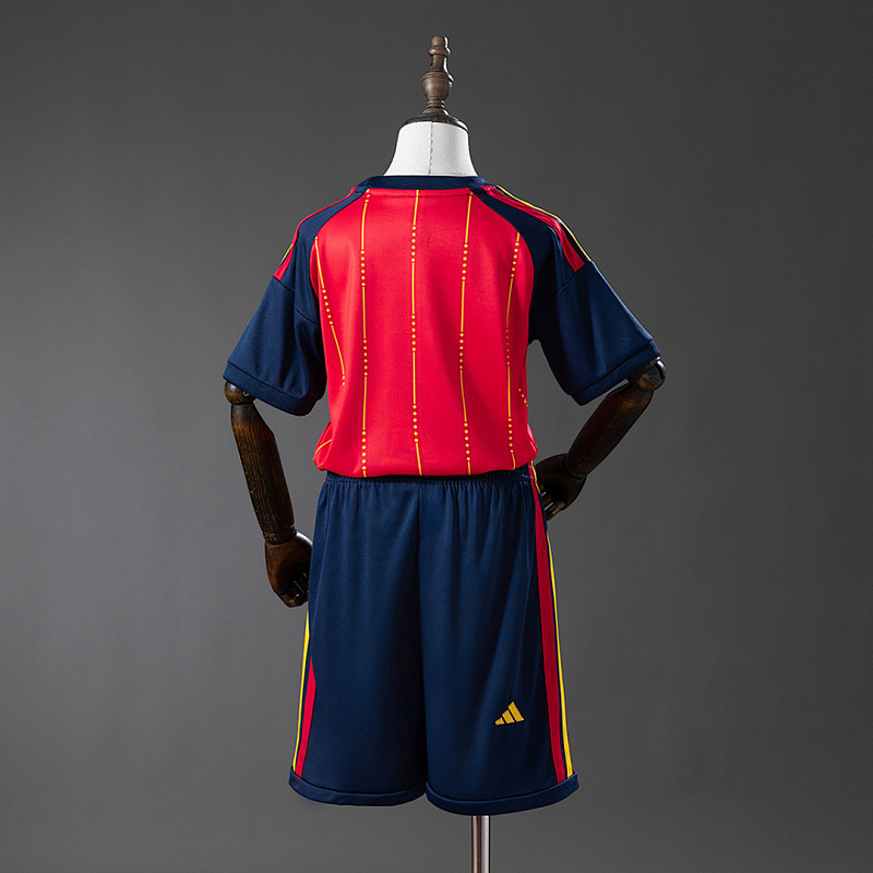 Spagna Spain 2026 Home Kids Kit Jersey Size 16-28 2