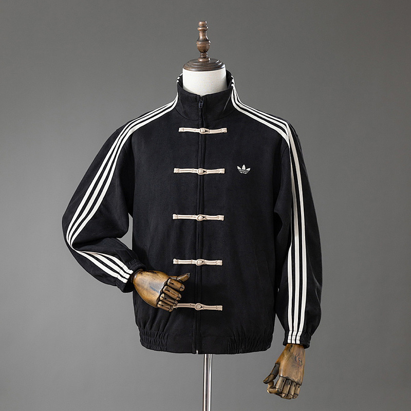 (Chinese New (Chinese New Year) Tang-style jacket - Black S-XXL