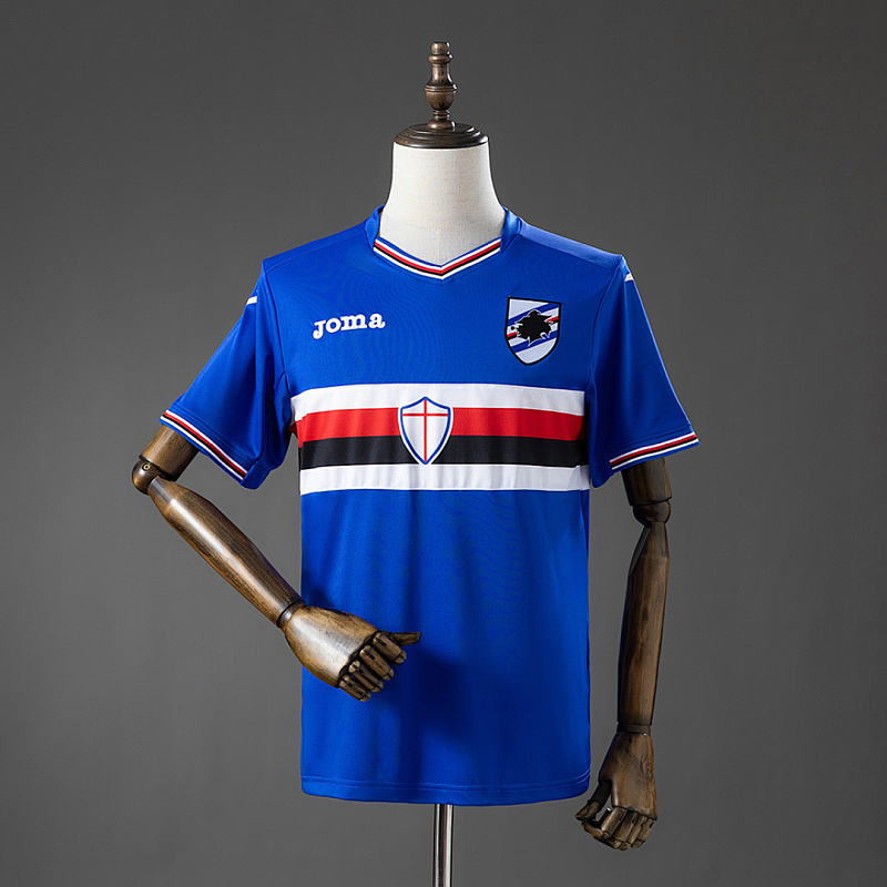 Sampdoria Jersey Sampdoria 16/17 Home Retro Jersey S-XXL