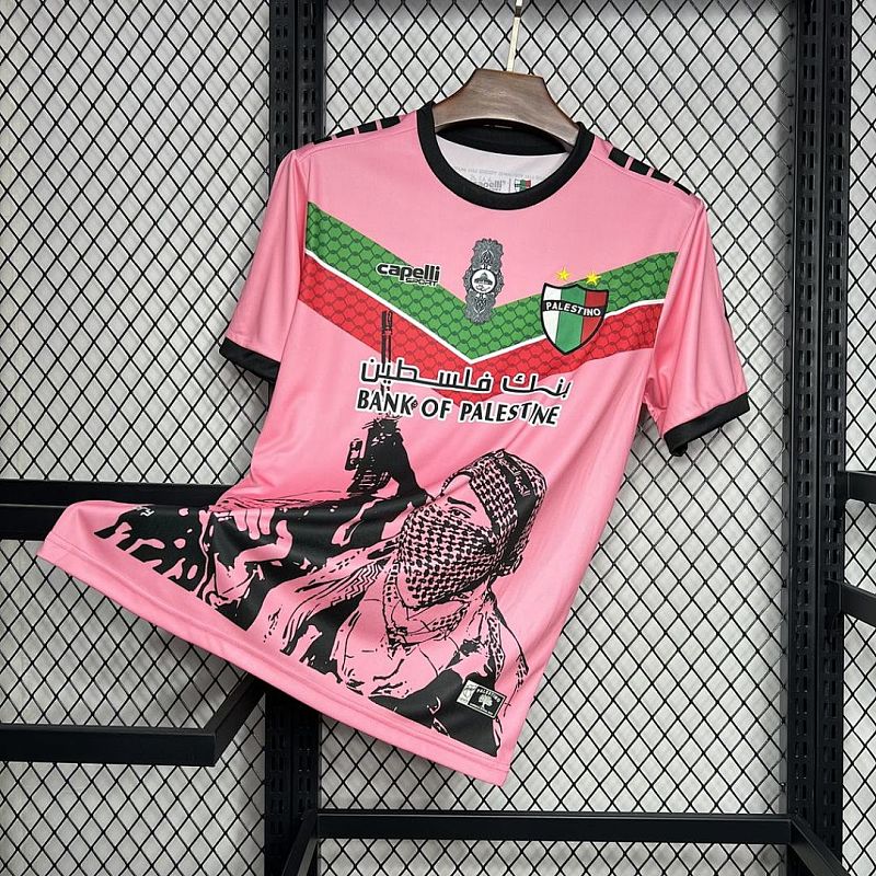 CD Palestino CD Palestino 2024/25 Pink Graffiti Jersey S-XXXXL 2