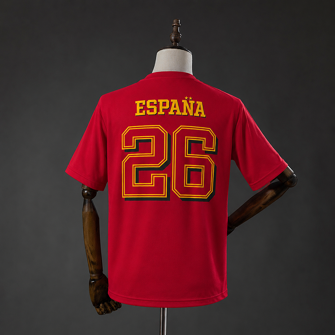 Spagna Spain "We Are Champions" T-Shirt Red S-3XL 2