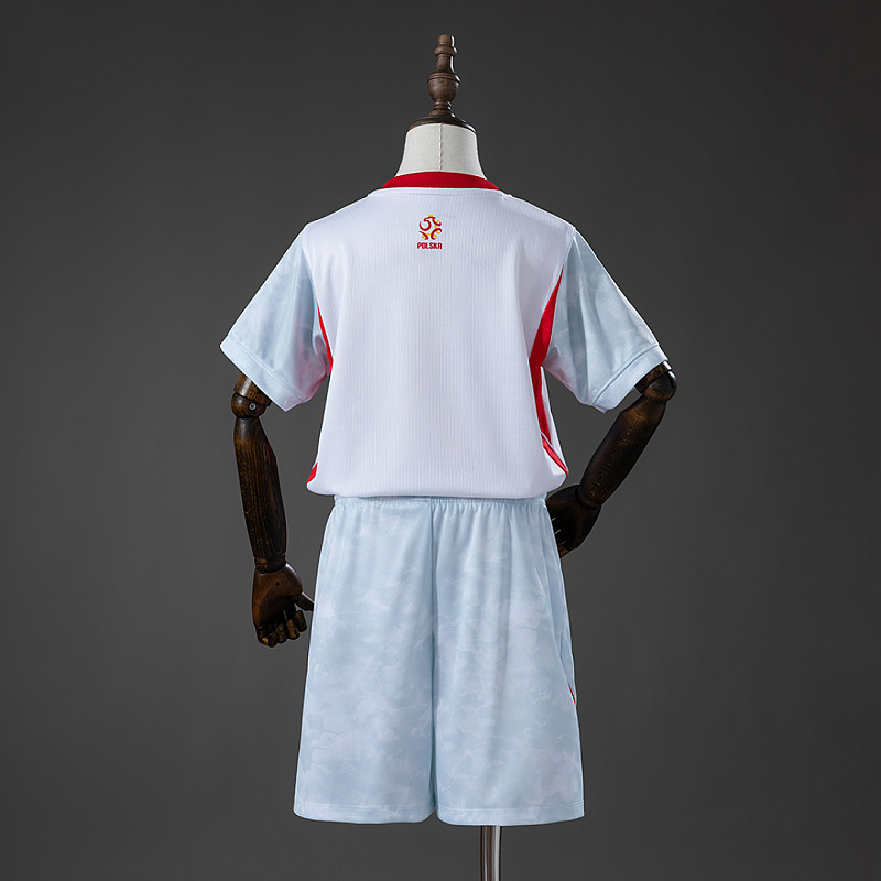 Polonia Poland 2026 Home Kids Kit Jersey Size 16-28 2