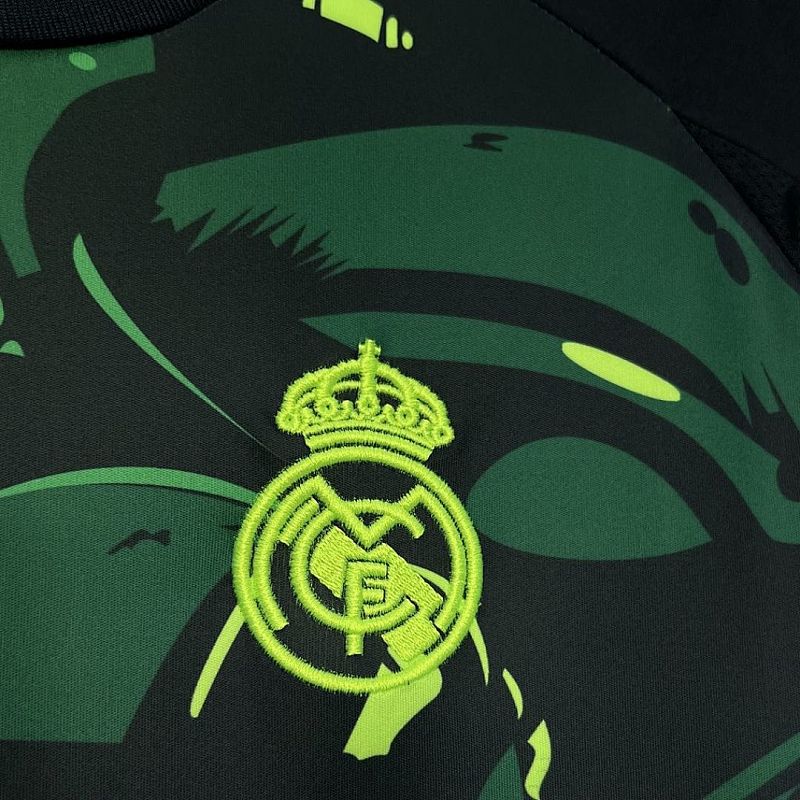 Real Madrid Real Madrid 2024/25 Green and black special edition Jersey S-XXXXL 5