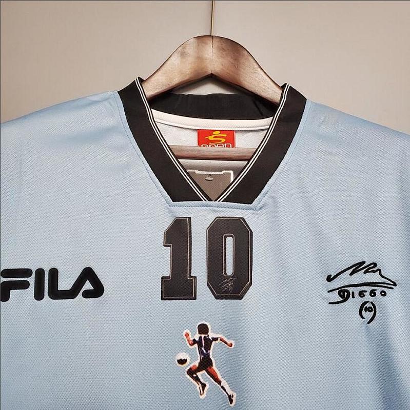 Argentina Retro 2001 Argentina Maradona #10 Commemorative Edition S-XXL 2