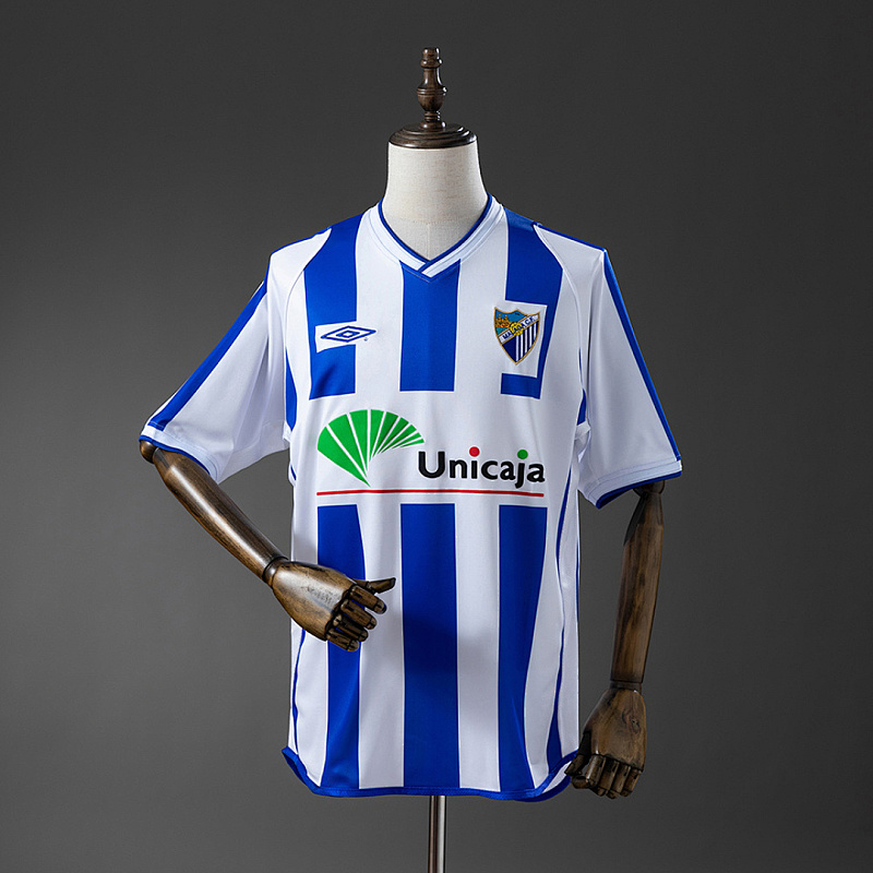 Malaga Jersey Malaga 01/02 Home Retro Jersey S-XXL
