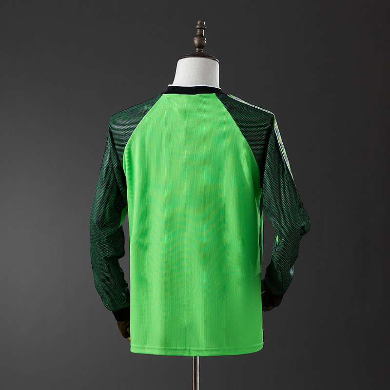 M-U 1998/99 M-U 1998/99 Goalkeeper - Green Long Sleeve Retro Jersey S-XXL 2