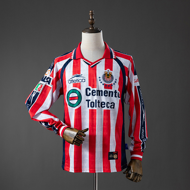 Chivas de Chivas de Guadalajara 99/00 Home Long-sleeved Retro Jersey S-XXL