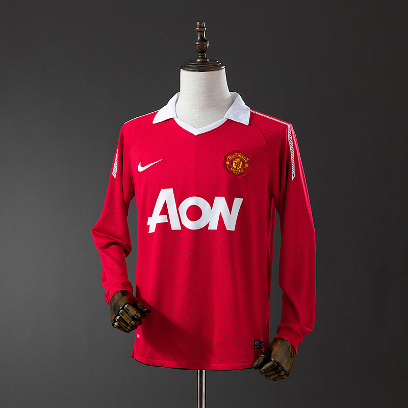 M-U 2010/11 M-U 2010/11 Home Long Sleeve Retro Jersey S-XXL