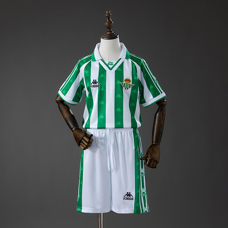 Real Betis Real Betis 95/97 Home Retro Kids Kit Jersey SIZE 16-28