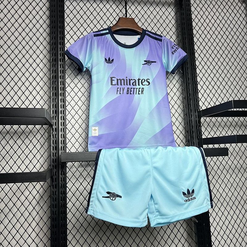 Arsenal Arsenal 2024/25 Third Away Kids Kit 6