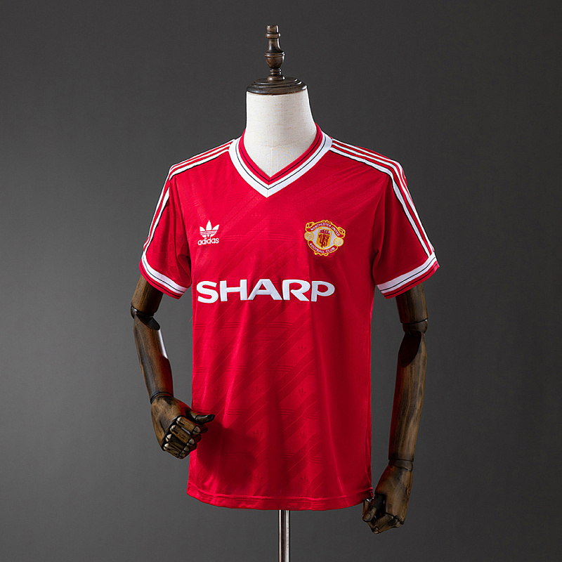 M-U 1986/88 M-U 1986/88 Home Retro Jersey S-XXL