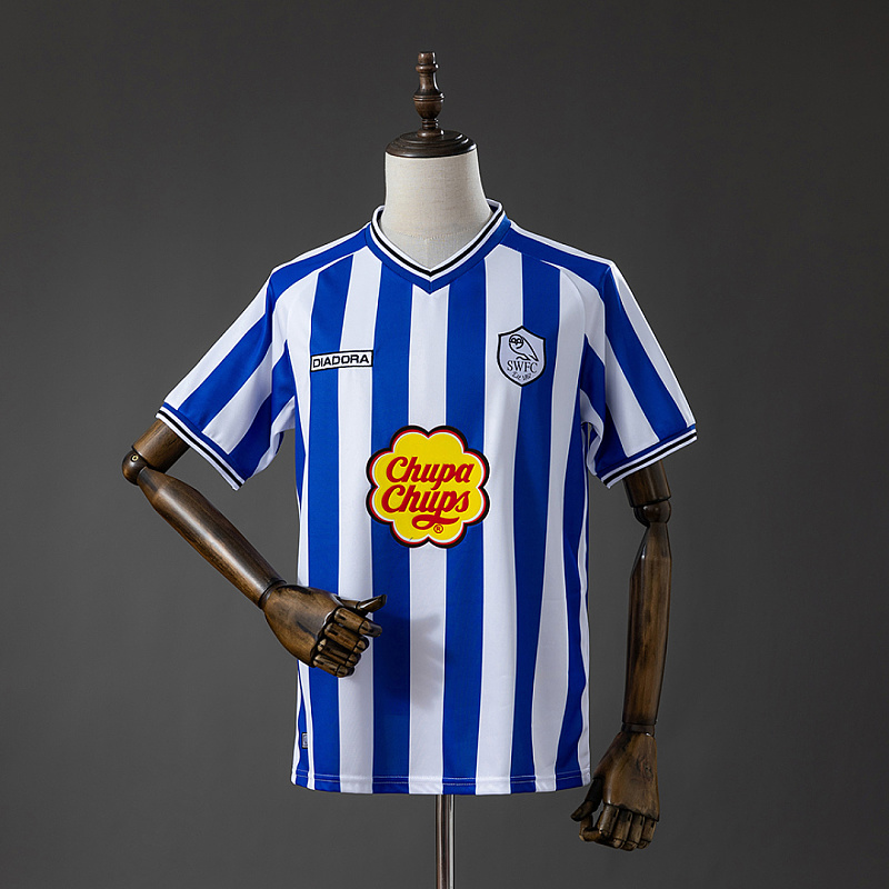 Sheffield Wednesday Sheffield Wednesday 2001 Home Game Retro Jersey S-4XL