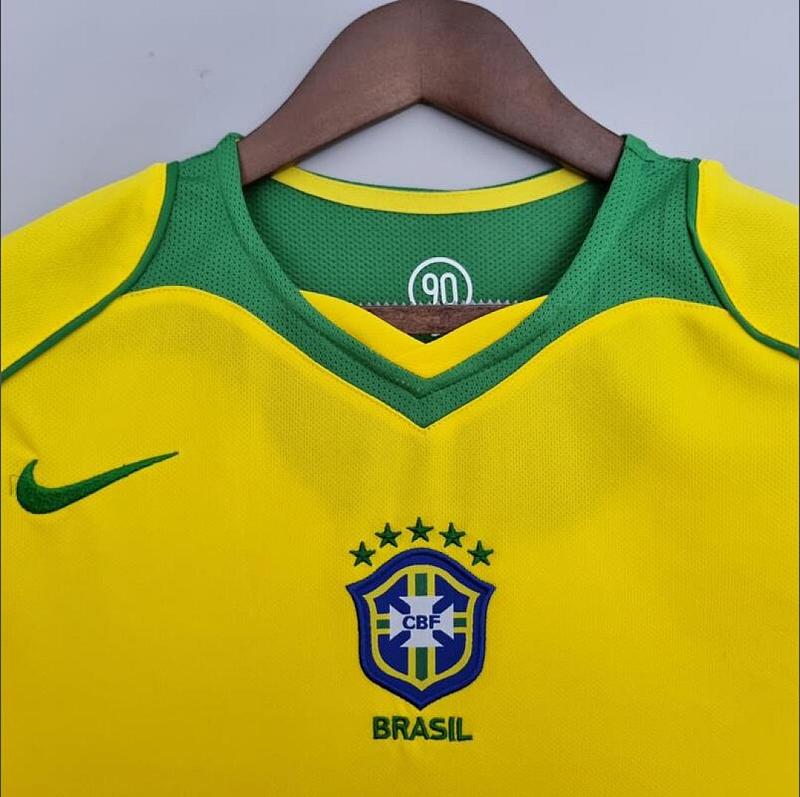 Brasile Retro 2004/06 Brazil homeS-XXL 2