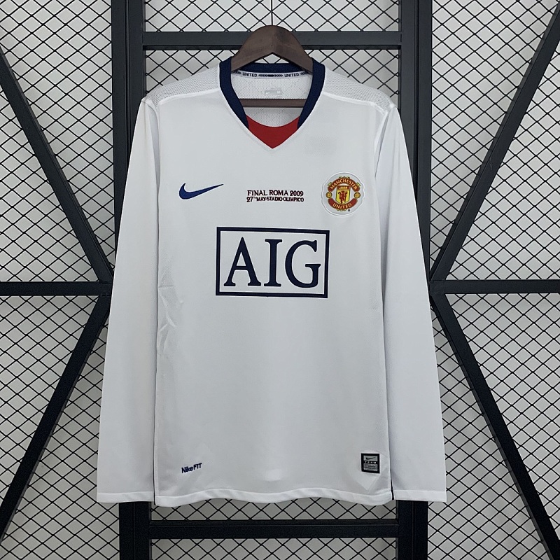 M-U Champions Retro M-U 08/09 Champions League Away Edition S-XXL