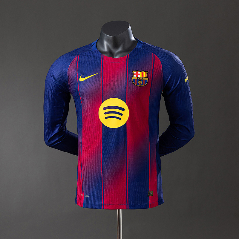 Barcelona Barcelona 25/26 Home Long Sleeve Player Jersey S-3XL