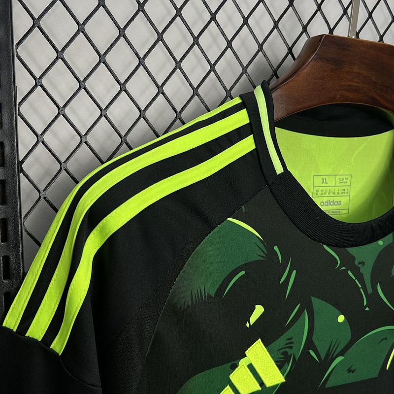 Real Madrid Real Madrid 2024/25 Green and black special edition Jersey S-XXXXL 6