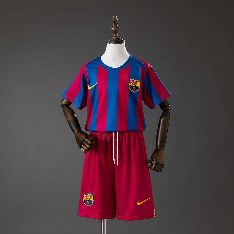 Barcelona Barcelona 05/06 Home (League Edition) Retro Kids Kit Jersey SIZE 16-28