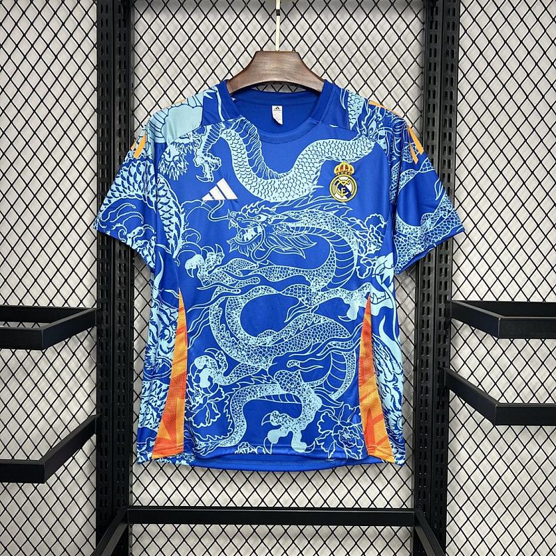 Real Madrid Real Madrid 2024/25 Blue Dragon Special Edition Jersey S-XXL