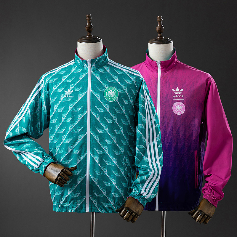 German Reversible German Reversible Jacket Windbreaker - Green & Purple S-XXL