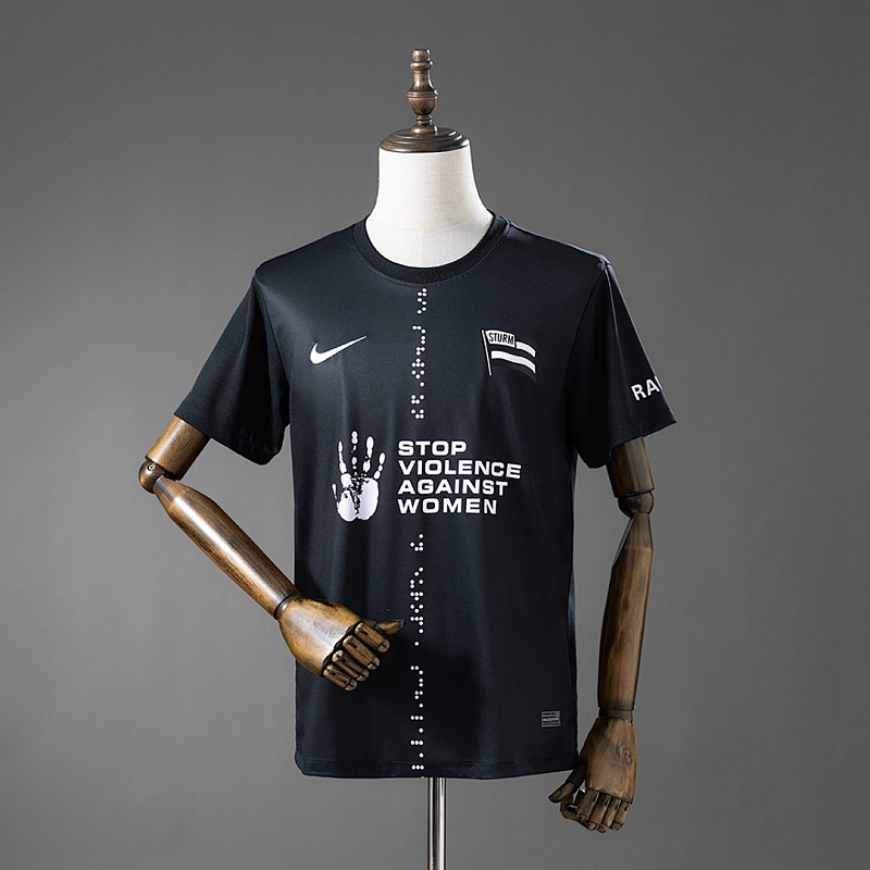 Sturm Graz Sturm Graz 25/26 Stop Violence Against Women Special Kit Released Jersey S-XXL