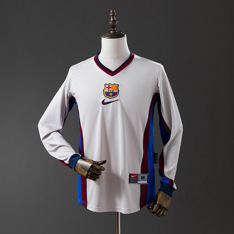 Barcelona Barcelona 98/99 Away Long Sleeve Retro Jersey S-XXL